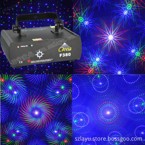 8 Gobos RGB Laser Light, Disco Light
